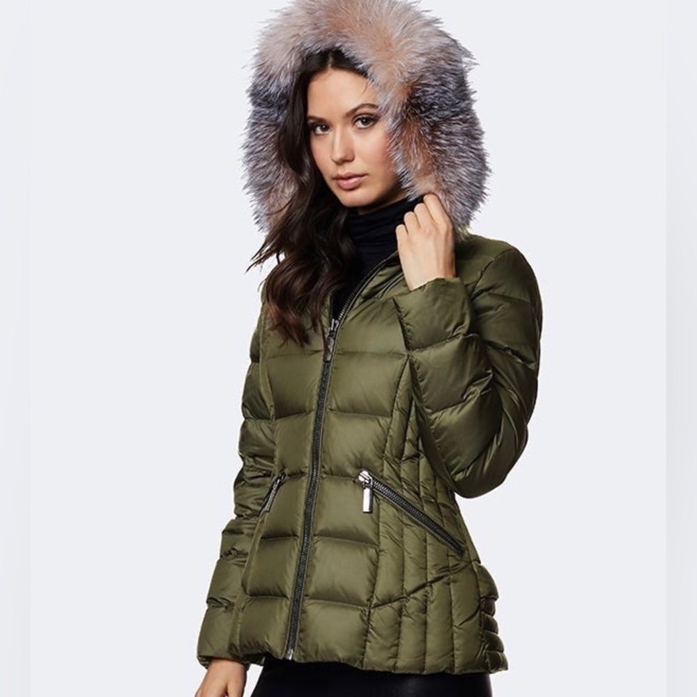 Olive Green Dawn Levy Puffer size xsmall new with tags